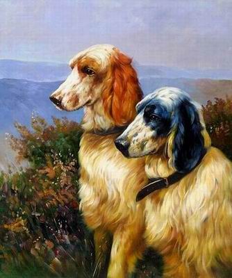 Animal oil painting