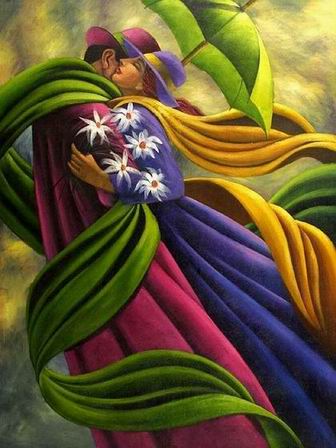 Cityscape oil painting