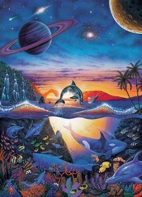 Fantasy oil painting