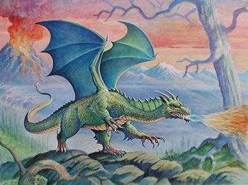 Fantasy oil painting