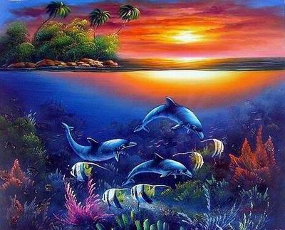 Fantasy oil painting