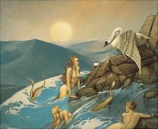 Fantasy oil painting