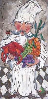 Kitchen oil painting