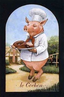 Kitchen oil painting