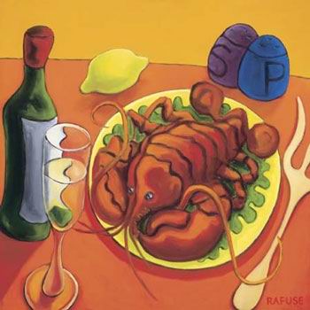 Kitchen oil painting