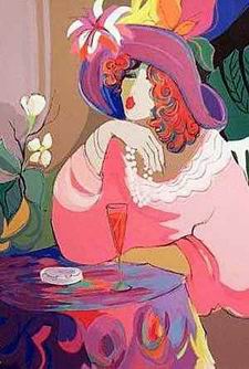 Musician oil painting