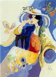 Musician oil painting