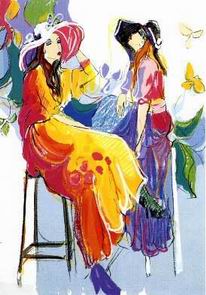 Musician oil painting