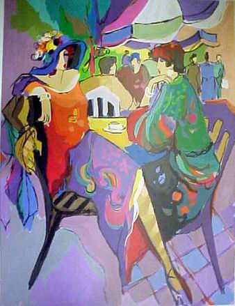 Musician oil painting