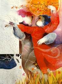 Musician oil painting