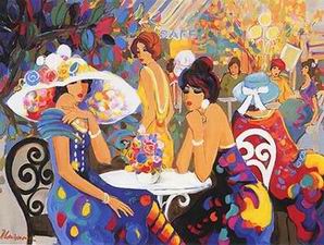 Musician oil painting