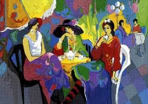 Musician oil painting