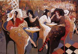 Musician oil painting