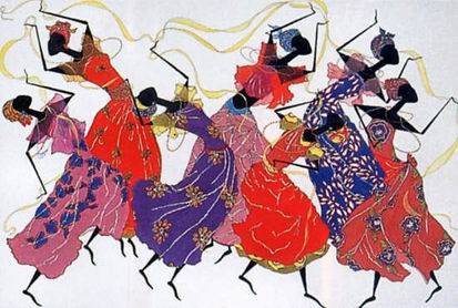 Musician oil painting