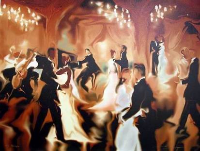 Musician oil painting