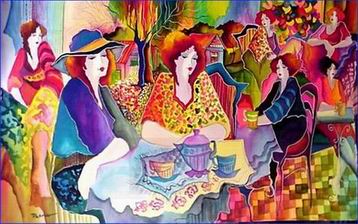 Musician oil painting