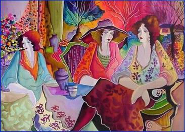 Musician oil painting