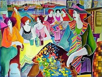 Musician oil painting