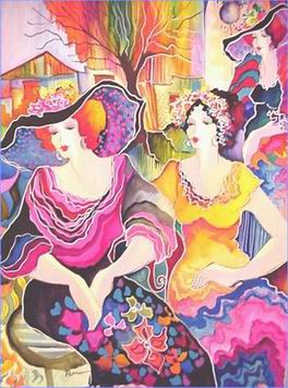 Musician oil painting