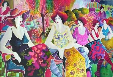 Musician oil painting