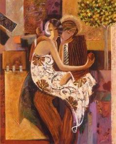 Musician oil painting