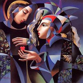 Musician oil painting