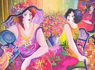 Musician oil painting