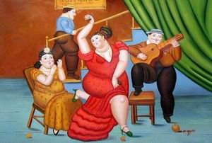 Botero oil painting