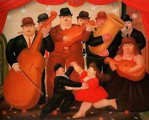 Botero oil painting
