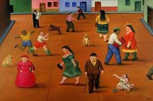 Botero oil painting
