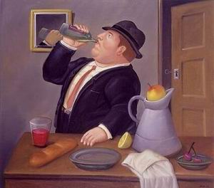 Botero oil painting