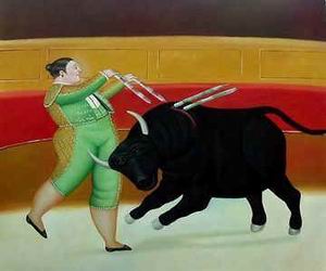 Botero oil painting