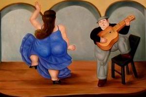Botero oil painting