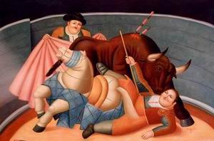 Botero oil painting