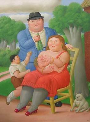 Botero oil painting
