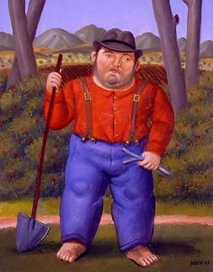 Botero oil painting