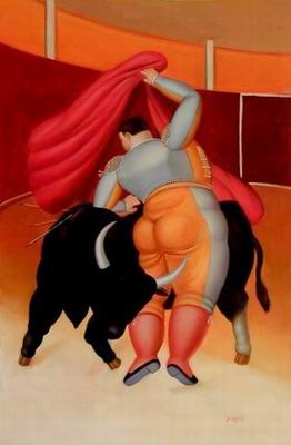 Botero oil painting