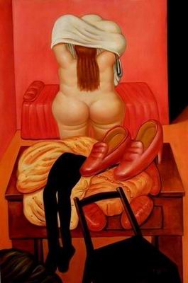 Botero oil painting