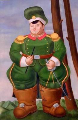 Botero oil painting
