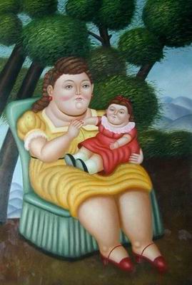Botero oil painting