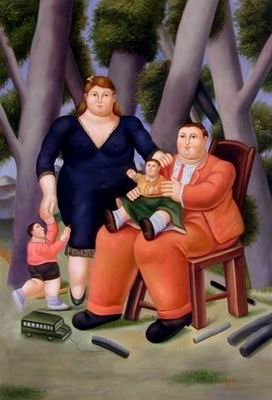 Botero oil painting