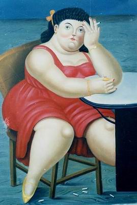 Botero oil painting