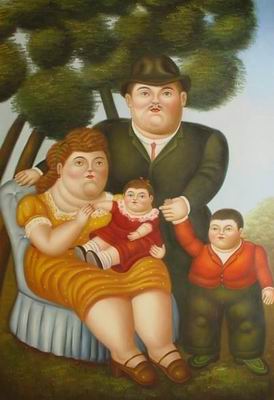 Botero oil painting