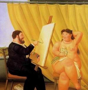 Botero oil painting