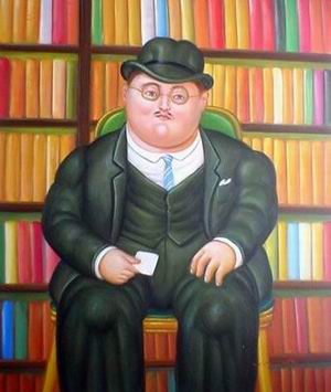 Botero oil painting