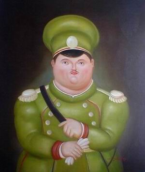Botero oil painting