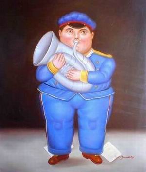 Botero oil painting