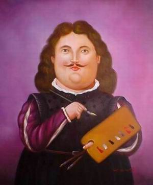 Botero oil painting