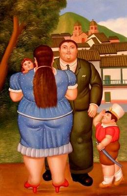 Botero oil painting