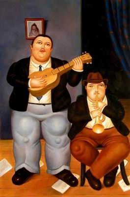 Botero oil painting